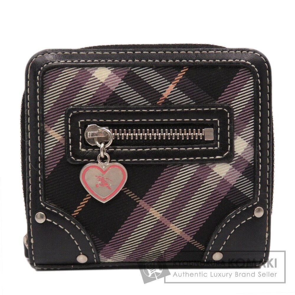 Burberry Blue Label Bifold Wallet Canvas